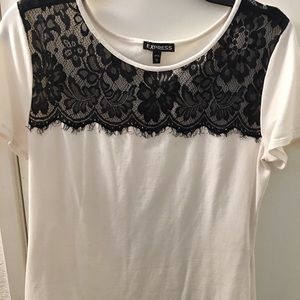Express lace detail shirt